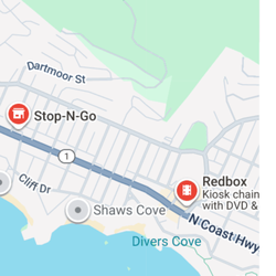 Stop N Go - The distance between as address kiosk