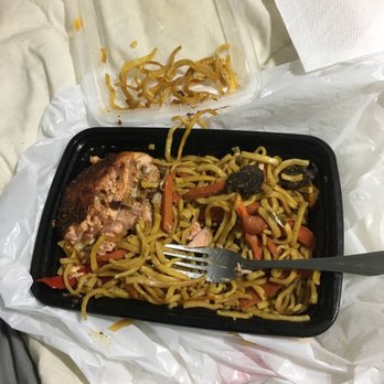 Royal Cuisine Yard Food - Had to pick out the burnt bits as I ate, the rest was chewy like over cooked pasta. Couldn't finish!! - Caribbean Near Me - Brooklyn, New York