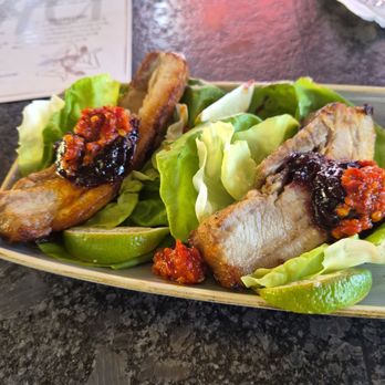 CACi Wood-Fired Sicilian Grill - Sweet and spicy , salty and fat wrapped in beautiful butter lettuce. One of the most amazing bites of food. - Sicilian Near Me - Eagle, Idaho