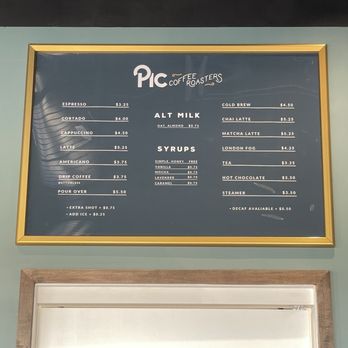 Pic Coffee Roasters - Drink menu - Coffee Roasteries Near Me - Weatherford, Texas Pic Coffee Roasters - Drink menu - Coffee Roasteries Near Me - Weatherford, Texas