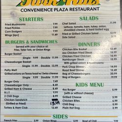 Twin Hills Convenience Plaza and Restaurant - Menu 9/25