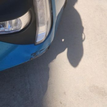 Dent and Scratch Pro - Temecula - Driver side front bumper damage. - Body Shops Near Me - Temecula, California