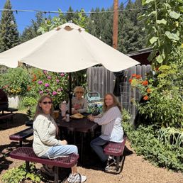 I didn't get the food. But you can't beat the ambience of the redwoods and gardens! Add a little guitar strumming and it is an A+