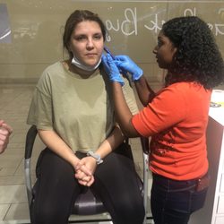 Claire's Boutique - My daughter finally is brave enough to get her ears pierced!