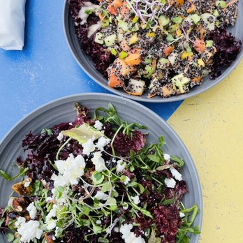 The Naughty Fox - Quinoa papaya salad and Catalina salad - New American Near Me - Avalon, California The Naughty Fox - Quinoa papaya salad and Catalina salad - New American Near Me - Avalon, California