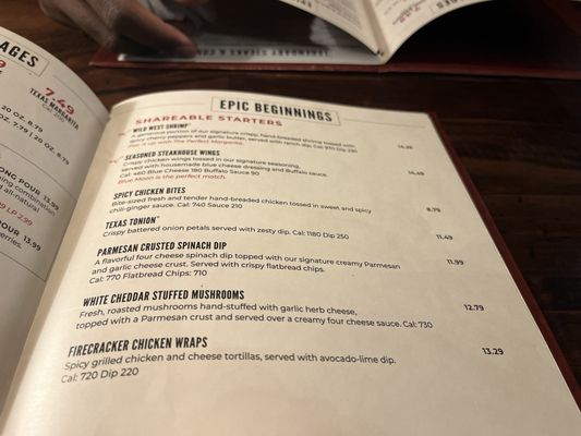 Menu photo 1 LongHorn Steakhouse Pensacola, FL