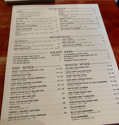 Menu photo 3 Salty Sow Austin, TX