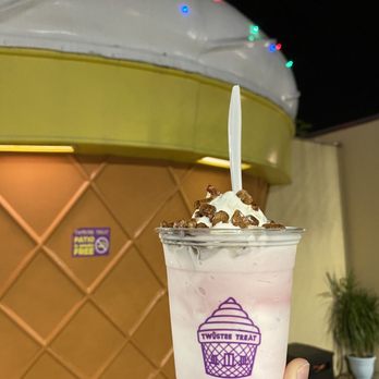 Twistee Treat - Valrico - Kiddie twirl- with Black Cherry ice cream, pecan praline and cookie dough! - Desserts Near Me - Valrico, Florida Twistee Treat - Valrico - Kiddie twirl- with Black Cherry ice cream, pecan praline and cookie dough! - Desserts Near Me - Valrico, Florida