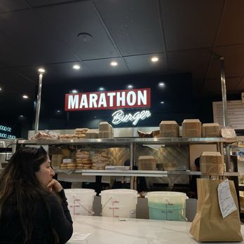 Marathon Burger - Inside (Seating/Inside Dining + Kitchen Area) - Burgers Near Me - Los Angeles, California Marathon Burger - Inside (Seating/Inside Dining + Kitchen Area) - Burgers Near Me - Los Angeles, California