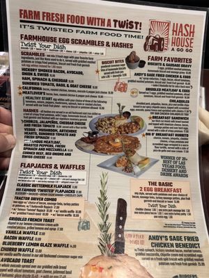 Menu photo 2 Hash House A Go Go Las Vegas, NV Menu photo 2 Hash House A Go Go Las Vegas, NV