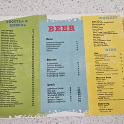 Good Vibes Coastal Cantina - Drink menu page 2