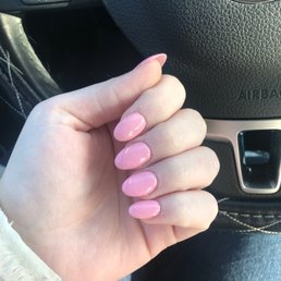 My very pink nails and jacked up cuticles. My very pink nails and jacked up cuticles.