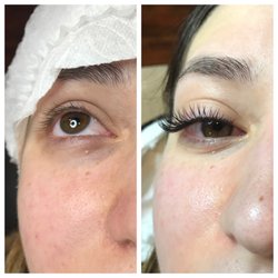 LASH Beauty Salon - Before and After Hybrid Lashes