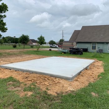 Cured Concrete Construction - Pad for our new shed - Masonry/Concrete Near Me - Cypress, Texas Cured Concrete Construction - Pad for our new shed - Masonry/Concrete Near Me - Cypress, Texas