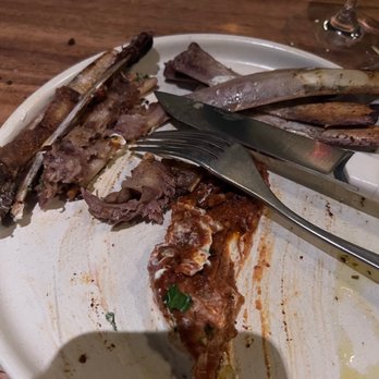 Andros Taverna - Leftover of lamb ribs (just the bones basically) - good for 1 person for dinner (no side) - Greek Near Me - Chicago, Illinois