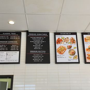 Bopomofo Cafe - Menu posted on walls. - Bubble Tea Near Me - San Gabriel, California