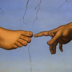 David Carrozzino DPM - One of Dr. Carrozzino's own oil paintings, which are on display in the office.