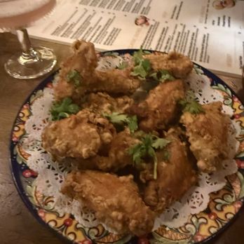 Elephant Ear Thai Restaurant - Fried Chicken Wing With Lemongrass Sauce - Asian Fusion Near Me - New York, New York