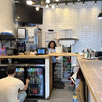 Highline Pizzeria - Ordering counter and drinks fridge - Pizza Near Me - New York, New York