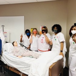 Hearts 2 Heal CNA  & CPR Training - Hands on training. Mrs. Gertrude was quite a character but we treated her with the most genuine love and care.