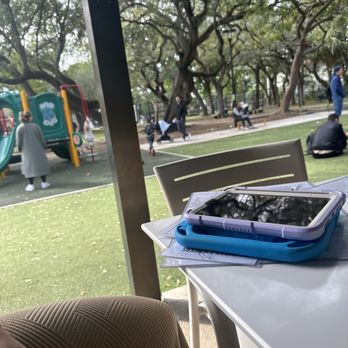 Glass & Vine - Just steps to playground from our table. - New American Near Me - Miami, Florida Glass & Vine - Just steps to playground from our table. - New American Near Me - Miami, Florida