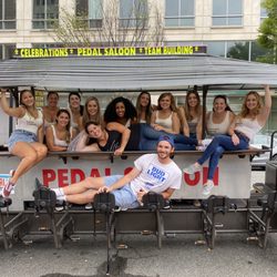Pedal Saloon - Arlington - Kevin even posed for a picture with us!