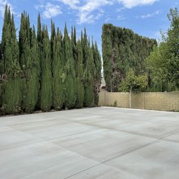 Renovated backyard
