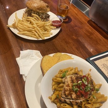 Sequoia Brewing - Cajun Campfire Pasta and special pulled pork sandwich - Brewpubs Near Me - Visalia, California Sequoia Brewing - Cajun Campfire Pasta and special pulled pork sandwich - Brewpubs Near Me - Visalia, California