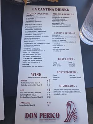 Menu photo 1 Don Perico Mexican Restaurant Napa, CA Menu photo 1 Don Perico Mexican Restaurant Napa, CA