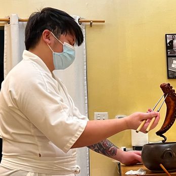 Tsuke Edomae - octopus leg that he's massaged - Sushi Bars Near Me - Austin, Texas Tsuke Edomae - octopus leg that he's massaged - Sushi Bars Near Me - Austin, Texas