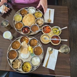Mutton Thali and Grand Special Thali. Mutton Thali and Grand Special Thali.