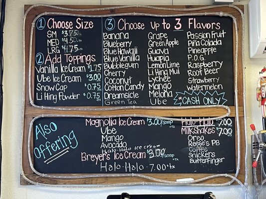 Menu photo 4 Maili Shave Ice and Snacks Waianae, HI