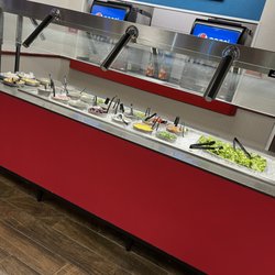 Chuck E. Cheese - Fresh salad bar.
