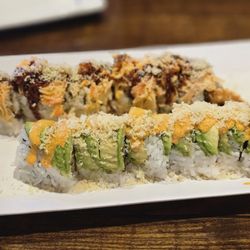 Hibachi One - Spicy Cajun roll  King Mahki roll