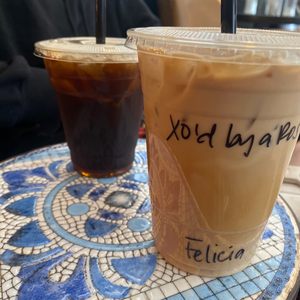 Photo of Pier View Coffee Company - Oceanside, CA, United States. Kissed by a Rose Latte