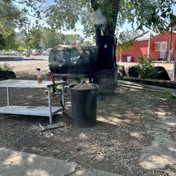 The Bottom Of The Barrel Bakery - Smoker outside