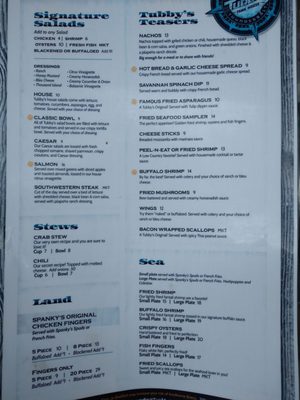 Menu photo 3 Tubby's Tank House Savannah, GA