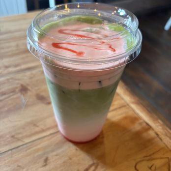 The Stone Bean at Riverside Coffee & Tea - Strawberry cream matcha - Coffee & Tea Near Me - Clinton, New Jersey