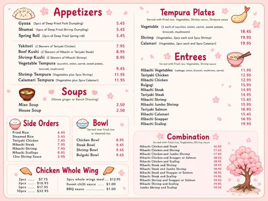 Menu photo 1 Hanaya Garden Charlotte, NC