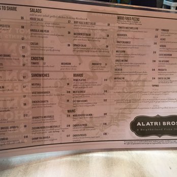 Alatri Bros. - Menu - Pizza Near Me - Bethesda, Maryland Alatri Bros. - Menu - Pizza Near Me - Bethesda, Maryland