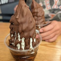 Nick The Greek - Froyo with chocolate drizzle