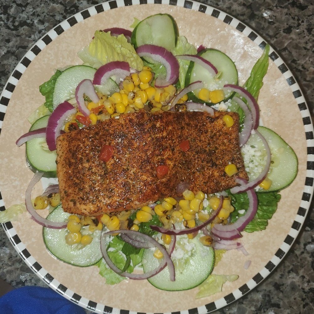 Blackened grouper. AHMAZING. Blackened grouper. AHMAZING.