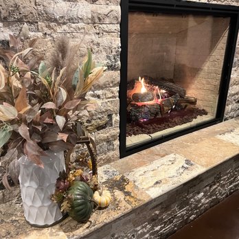 Shadowbrook Winery - 11/19/22 Indoor fireplace, and its HOT.  Don't touch - Wineries Near Me - Walnut Creek, California