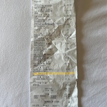 LAX-C - Receipt - International Grocery Near Me - Los Angeles, California