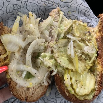 Publix - "Veggie sub" more like "mustard, pickle and onion sub" - Grocery Near Me - Davie, Florida