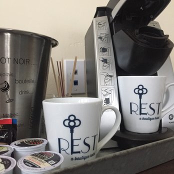 Rest A Boutique Hotel - In room coffee - Hotels Near Me - Plymouth, California Rest A Boutique Hotel - In room coffee - Hotels Near Me - Plymouth, California