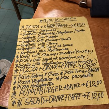 Puppa - Menu - Cafes Near Me - Venezia, VE Puppa - Menu - Cafes Near Me - Venezia, VE
