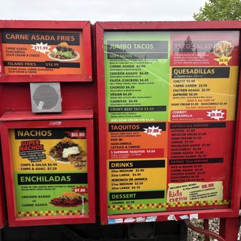 Washington Burrito - Menu June 2025 - Tacos Near Me - Lynnwood, Washington