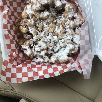 Funnel Cake Queen - Plain funnel with powdered sugar!! Yummy! - Desserts Near Me - Jacksonville, Florida