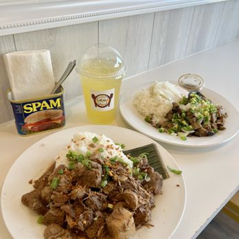 Spoon And Fork - Pork Adobo & Sisig Plate - Filipino Near Me - Sacramento, California Spoon And Fork - Pork Adobo & Sisig Plate - Filipino Near Me - Sacramento, California